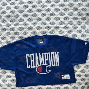 Champion Royal Blue Mesh Top